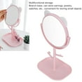 thumbnail image 4 of Espejo de escritorio con forma de orejas de gato, Kawaii y espejo de tocador para baño o dormitorio, color rosa, 4 of 5
