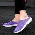 thumbnail image 2 of NOKIO Orthopedic Slip-On Sneakers for Women Soft Woven Breathable Walking Shoes Foam Arch Support Hands-Free Slip-In Comfortable Casual Design, 2 of 8