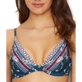 thumbnail image 1 of Azura Womens La Boheme Plunge Bikini Top A-C Cups Style-SS11471, 1 of 2