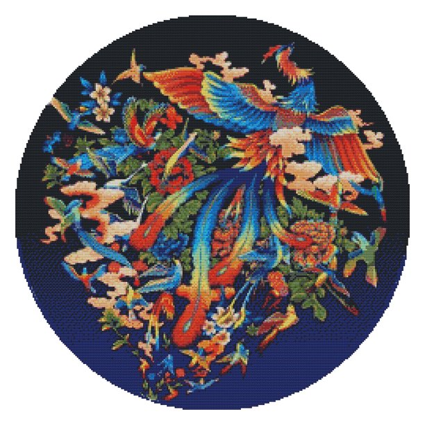 Cuadros Decorativos Canvas Artwork DIY 14CT Stamped Kit Costura Punto de cruz (DA308 Birds) Wdftyju embutido en tela