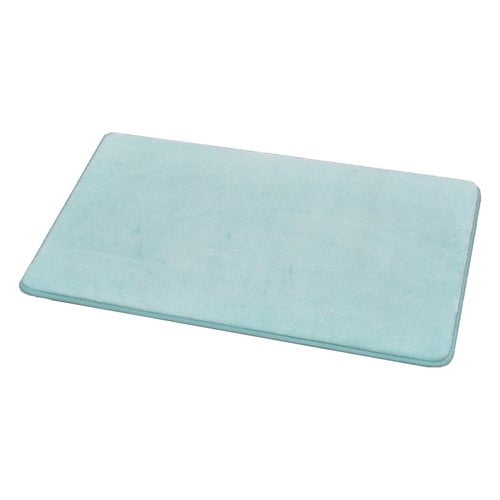 Bathroom Rug Memory Foam Mat Aqua Blue 30"L x 18"W