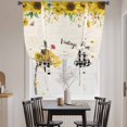 thumbnail image 3 of Country Kitchen Sunflowers Tie Up Curtains 45 Inches Long, Kitchen Window Curtains Over Sink, Rustic Truck Vintage Farmhouse Small Window Curtains Shade Balloon Curtains Valances for Bedroom 34"x45", 3 of 8