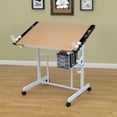 thumbnail image 2 of Studio Designs Deluxe Arts and Crafts Drawing and Drafting Table, White & Maple, 2 of 7