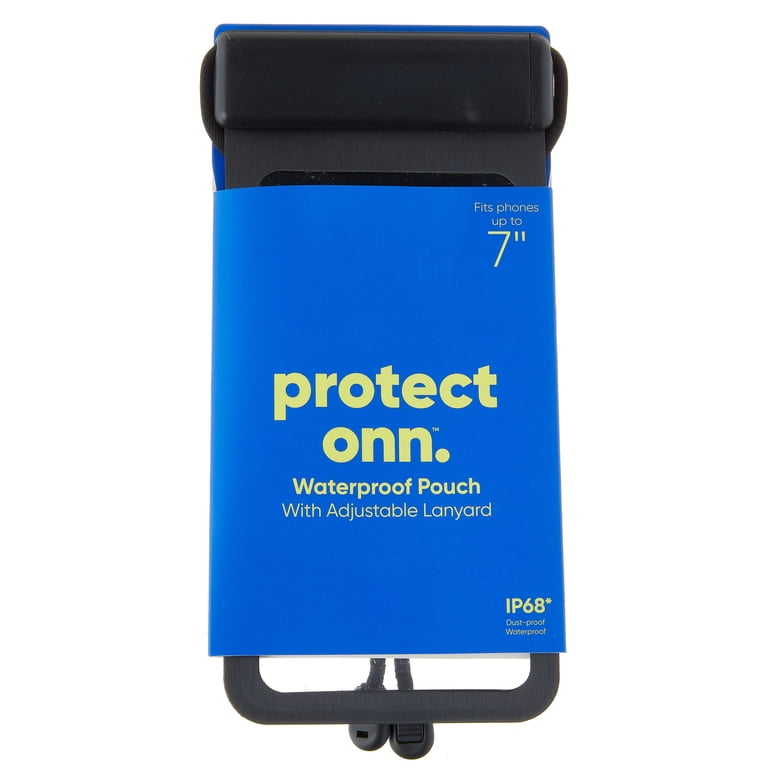 onn. Waterproof Pouch with Adjustable Lanyard Black photo 4