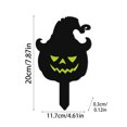 thumbnail image 3 of Halloween Yard Decorations Outdoor, Glow in The Dark Halloween, Outdoor Pumpkin Decorations, Scary Outdoor Halloween Decorations, Acrylic Halloween Witch Hat Jack-O'-Lantern Lawn, 3 of 8