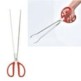 thumbnail image 4 of Crab Clip Stainless Steel Tongs 2 PCS Grabber Heavy Pick up Tool Mud Fish Clamp Red, 4 of 5