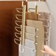 thumbnail image 4 of Perchero plegable multifuncional de acero inoxidable para pantalones, con almacenamiento multicapa, telescópico, plegable, modelos gruesos, horizontal y vertical, para dos personas., 4 of 6