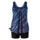 thumbnail image 4 of Trajes de baño Amzcrzy Tankini para mujer, trajes de baño, trajes de baño de dos piezas, bikini para mujer con estampado conservador y espalda con tiras, traje de baño multicolor, S, 4 of 5
