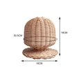 thumbnail image 4 of Soporte de exhibición de almacenamiento de ratán, duradero, para sombreros, para restaurante, Fedora 505 cm x 18 cm x 18 cm, 4 of 9