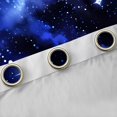 thumbnail image 3 of Manfei Glitter Galaxy Curtains and Drapes (42x63), Psychedelic Starry Sky Curtains Pack of 2, Dreamy Cartoon Black Out Curtains, Window Curtains Room Decoration, 3 of 6