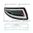 thumbnail image 4 of Spec-D Tuning Black LED Tail Lights Compatible with 2005-2008 Porsche 911 997 Carrera / Carrera 4 / Carrera S / Carrera 4S / Targa 4 / Targa 4S, Left + Right Pair Assembly, 4 of 6