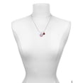 thumbnail image 3 of Delight Jewelry Silvertone Domed Multi Color DH Red Lucky Ladybug Necklace and Dangle Earrings Set, 3 of 6