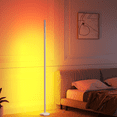 thumbnail image 6 of SUNMORY  RGB LED Floor Lamp, 49" Corner Lamp with 80+ Scene & Timer, Smart Modern Ambient Lighting with Music Sync & 16 Million Colors, Remote & App Floor Lamps for Living Room, Gaming Room, Bedrooms, 6 of 8