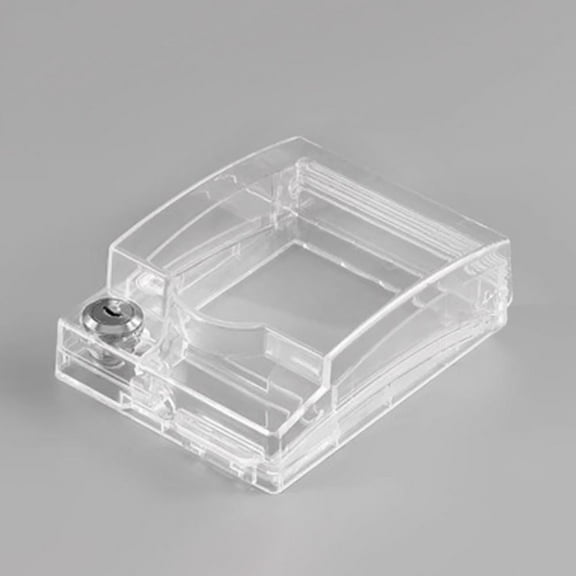 Power Outlet Supplies Bathroom Splash-Proof Box Lockable Plastic Electric Plug Cover Socket Waterproof Box Protection Socket Switch Protective Cover TRANSPARENT