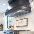 thumbnail image 3 of Range Hood, Ultra Quiet Stainless Steel Ducted Insert/Built-in Kitchen Vent Hood with Powerful Suction, LED Lights and Dishwasher Safe Filters, 3-Speed 600 CFM (36in Cold), 3 of 12