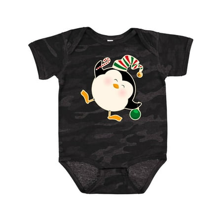 

Inktastic Happy Christmas Penguin Gift Baby Boy or Baby Girl Bodysuit