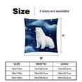 thumbnail image 5 of Polar Bear Chair Pillow Covers Set of 2 Throw Pillow Decorative Pillows Velvet with Unique Patterns for Various Occasions - Available in 16x16, 18x18, and 20x20 Inches, 5 of 6