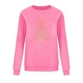 thumbnail image 6 of Blmnix Sweatshirt Hoodie for Women Christmas Long Sleeve Workout Pink Plus Size Work Tops Cute Crew Neck Pullover Tops, 6 of 6