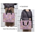 thumbnail image 6 of FORMRS 16" Laptop Bag Carrying Sleeve Case with Handle Travel Shoulder Briefcase, Pastel Pink Marble Pattern, 6 of 8
