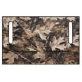 thumbnail image 2 of XYZCANDO Brown Camo Leaf 2-Seat Golf Cart Seat Cover - Terry Cloth Non-Slip Cover with 4 Front Pockets Compatible with EZGO & Club Car, 2 of 8