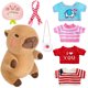 thumbnail image 1 of Set de peluche Kireidane Capybara con 7 prendas y accesorios, 1 of 8