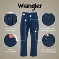 thumbnail image 6 of Wrangler Cargo Pants for Men Big and Tall - Twill Half Elastic Mens Cargo Pants Color-Navy, Size XLT-6X, 6 of 6