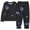 AB377 Black, variant on Tisuna Kids Girls Fall Pajamas Set Cute Long Sleeve Crew Neck Graphic Print Tops And Pants Sleepwear Children'S 2 Pieces Nightwear Clothing Set Size 2-3 Years