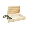 thumbnail image 4 of Comedero de heno para conejos, contenedor de heno para conejillos de indias, dispensador de comida para patio de juegos, caja de arena, comedero para, 4 of 8