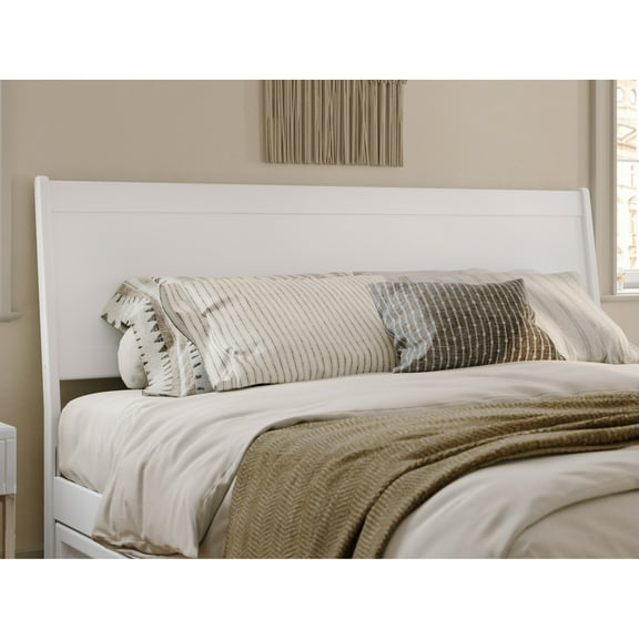AFI, Casanova King Solid Wood Panel Headboard, White