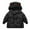 Black, variant on Aoochasliy Coats for Girls Boys Casual Toddler Baby Fall Winter Thick Down Cotton Padded Jacket Hooded Zipper Jacket Coat