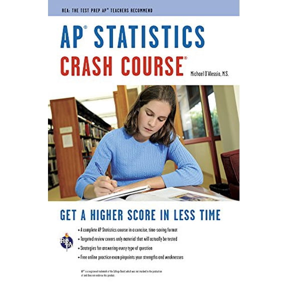 Pre-Owned Ap(r) Statistics Crash Course Book + Online (Crash Course (Research & Education Association)) Paperback