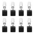 thumbnail image 1 of Uxcell 8 Pcs Poids de Nappe, Pendentif de Nappe en Marbre avec Forme de Cube en Métal, Noir, 1 of 6