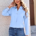thumbnail image 6 of Tumotour Office Work Business Blouses for Women'S V-Neck Long Sleeve Button Up Shirts Business Causal Dressy Work Top, 6 of 8