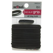 SCUNCI - No Slip Elastics Black Hair Bands - 16 Pack