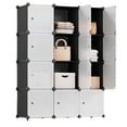 thumbnail image 1 of Ropero Armable Armario Closet Portátil 12 Cubos Practiksa, 1 of 3