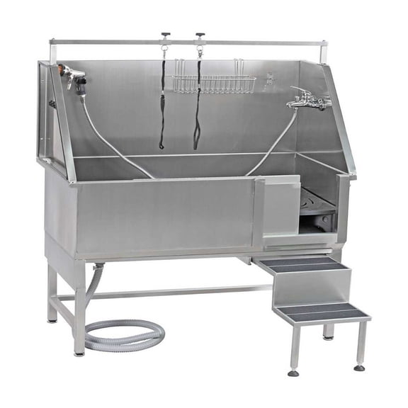 Master Equipment ME ProDeluxe II SS Tub 60in RightPlumb