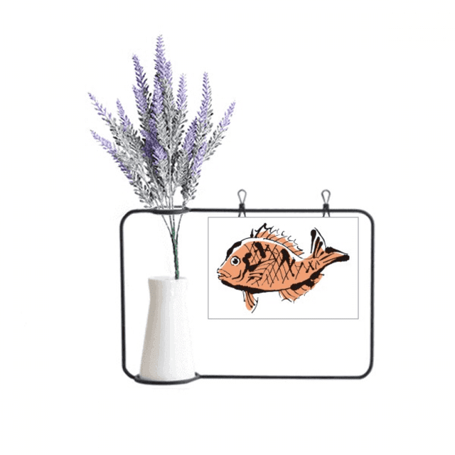 Fish Animal Cartoon Art Deco Fashion Artificial Lavender Flower Vase Bottle Card