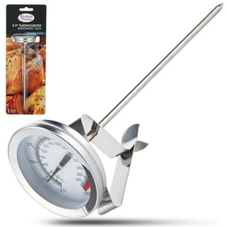 Casewin Deep Fryer Turkey Thermometer with Clip&12 inch - Best Professional  Kitchen Pot Fryer Thermometer, Stainless Steel Fry Oil Thermometer, dial