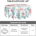 thumbnail image 3 of Flamingo Tablecloth Round Table Cloths 60 Inch Wrinkle Resistant Picnic Table Covers Washable for Holiday Kitchen Party Picnic, 3 of 6