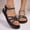 Black, variant on YOUYEDIAN Womens Sandals Summer Beach Shoes Wide Open Toe Slippers 2026 Hiking Non Slip Slip on Orthopedic Sandals (Champagne)