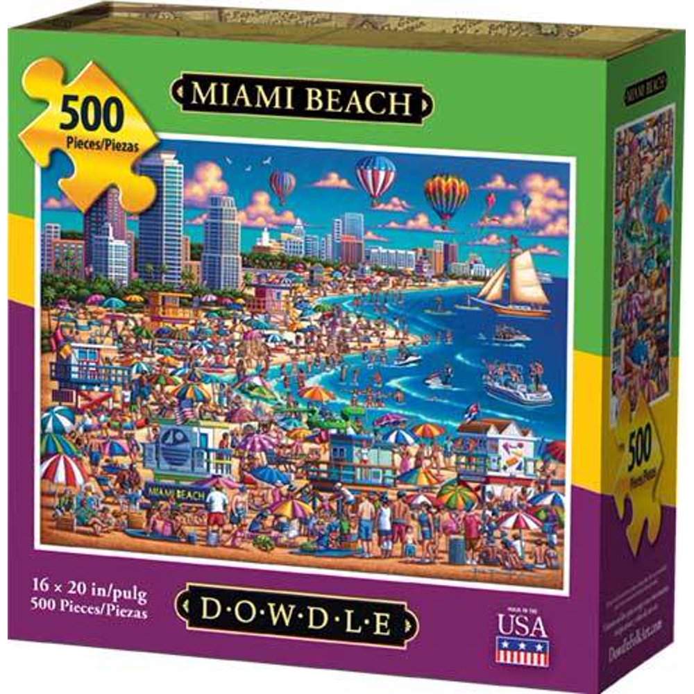Dowdle Jigsaw Puzzle Miami Beach 500 Piece