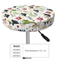 thumbnail image 2 of Uemuo Dinosaur Pattern Round Bar Stool Seat Covers Washable Stool Cushion Slipcover Elastic Bar Chair Covers-, 2 of 7