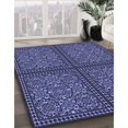 thumbnail image 2 of Ahgly Company Indoor Rectangle Patterned Cornflower Blue Area Rugs, 5' x 7', 2 of 6
