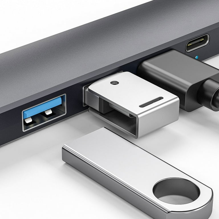 BENFEI USB 3.0 Hub 4-Port, Ultra-Slim USB Hub with 3 ft Extended
