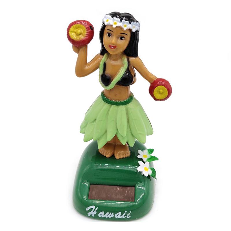 Hula Girl Dashboard DollHula Girl Dashboard Hawaii Dancing GirlCar Dashboard Decorations,Solar