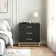 thumbnail image 5 of Dormitorio cómoda con 3 cajones: moderno dressers chest of cajones, de anchura cajones y metal handles, wood dressers, 5 of 8