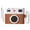 Brown Camera, variant on Case for AirPods 4 Wireless Earbuds (2024) with Carabiner, Silicone Charging Protective Cover with Cartoon Skin Design for AirPods 4th Generation Headphones