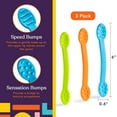 thumbnail image 2 of Special Supplies Duo Spoon Oral Motor Therapy Tools – Textured Stimulation Sensory Input for Babies & Toddlers – BPA Free Silicone Utensils (3 Pack), 2 of 9
