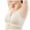 Beige, variant on NIEWTR Bras for Older Women Front Closure No Underwire Plus Size Push Up Bra Comfy Supportive Snap Everyday Bras for Senior (Beige,3XL)