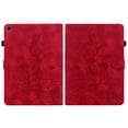 thumbnail image 1 of FJLBDE Étui pour Oppo Realme Pad 10,4 Pouces 2021, Portefeuille Folio à Rabat en Cuir PU à Motif Floral Embossé avec Support, Rouge, 1 of 7